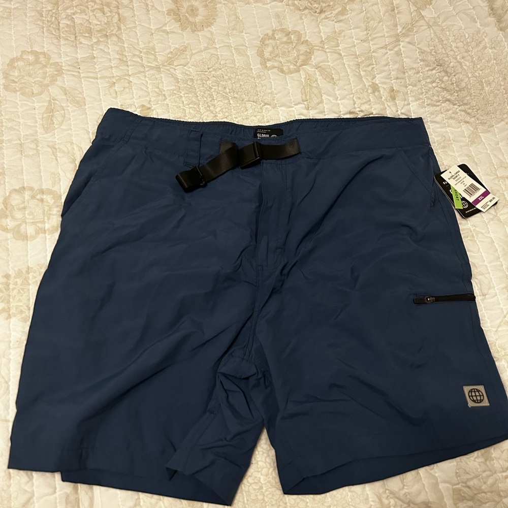 Navy cargo shorts